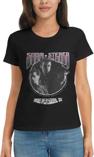 Vista 6 de Soda - Camiseta de verano para mujer, estilo casual, de manga corta