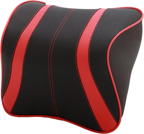 Vista 7 de Almohada de coche con asiento de espuma viscoelástica, soporte para cabeza y cuello, cojín para reposacabezas automático, silla de viaje