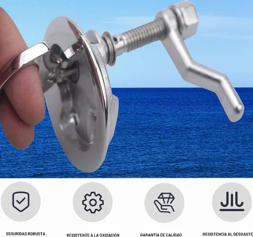 Vista 4 de MX Boat Cam Latch Marine Hatch Flush Pull Handle 316 Stainless Steel Plata-1 unidad