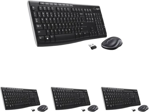 Vista 13 de Logitech MK270 - Combo de teclado y mouse inalámbrico para Windows, 2.4 GHz, 8 teclas multimedia, PC, portátil, teclado inalámbrico y mouse compacto