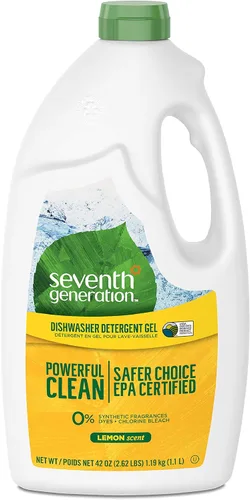 Vista 5 de Gel de lavavajillas automático Seventh Generation Free and Clear, 42 onzas - 6 por caja.