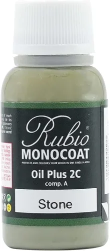 Vista 150 de Rubio Monocoat Muestra de Tinte y Acabado para Madera - Niebla 5% Aceite Plus Parte A Aceite de linaza para madera de secado rápido y ecológico