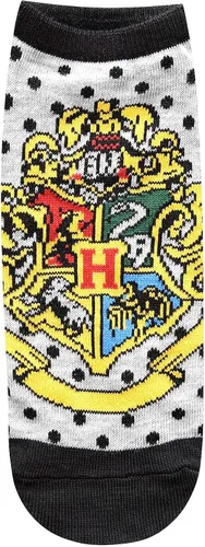 Vista 4 de Harry Potter Paquete de 5 calcetines tobilleros con diseño de lunares para juniorsmujer, talla 4-10, multicolor, Multi