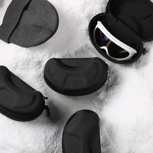 Vista 4 de Hoteam Invierno Esquí Snowboard Gafas Caja Duro Deportes Gafas Caso Deportivo Gafas Deportivas Soporte de Almacenamiento