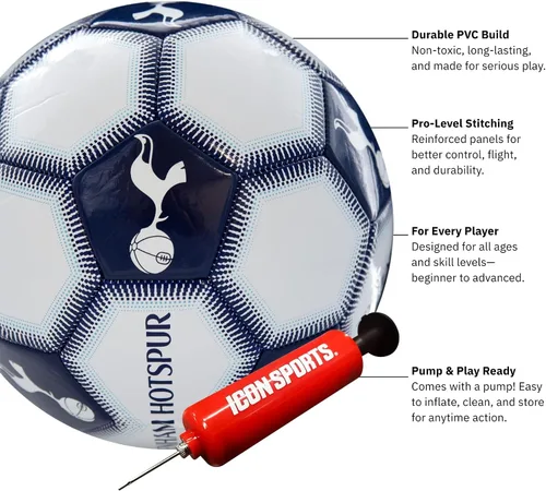 Vista 2 de Icon Sports Official Tottenham Hotspur FC Soccer Ball