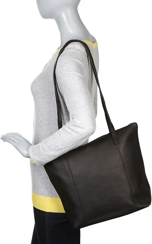 Vista 5 de David King & Co. Bolso de compras 540, Beige Bronceado