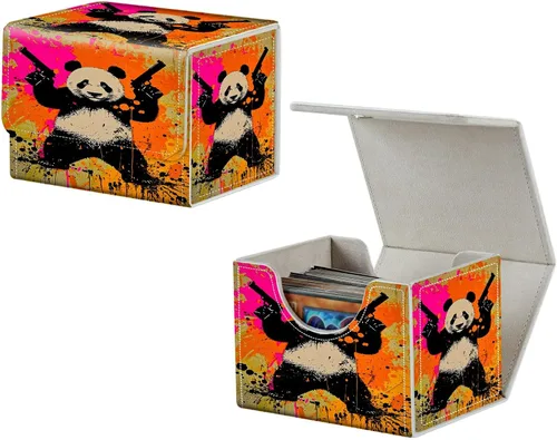 Vista 17 de MTG Commander - Caja de cartas intercambiables, más de 100 tarjetas con funda con funda de piel sintética, caja de almacenamiento de tarjetas
