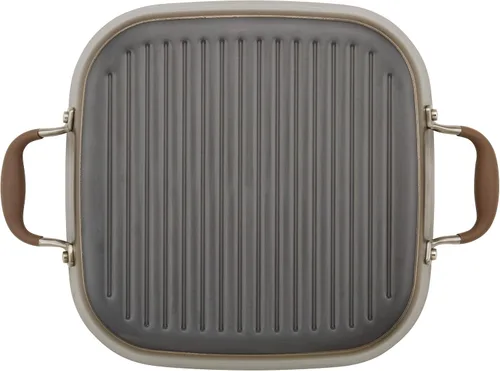 Vista 10 de Anolon Advanced - Sartén antiadherente anodizada dura para parrilla, plancha y tostadora, 11 pulgadas, color marrón