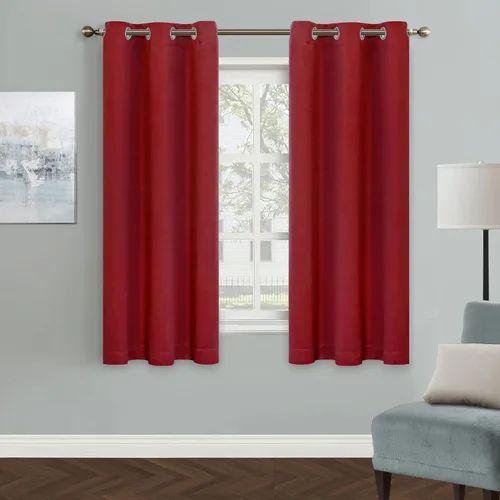 Vista 39 de MYSKY HOME Cortinas Aqua para Armario para Entrada Cortina Opaca para Puerta para Sala de Estar Cortina Oscurecedora de Habitación con Ojales