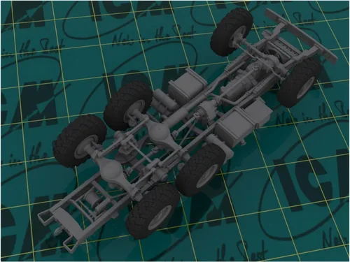 Vista 15 de ICM Models 1/35 Kit de modelo de camión del ejército soviético de seis ruedas
