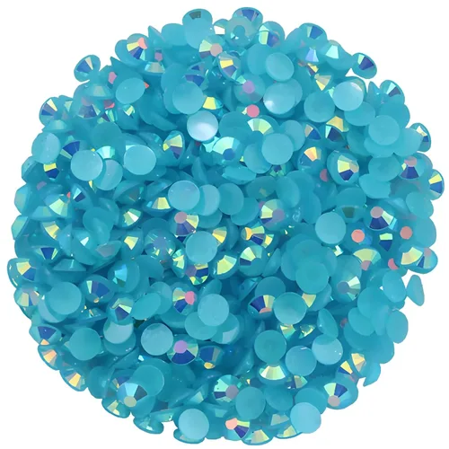 Vista 24 de 4500 diamantes de imitación SS6 de 0.079 in AB con parte trasera plana para uñas, manualidades, gemas redondas de brillo, cristales para bricolaje