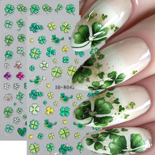 Vista 63 de 5 hojas de calcomanías de arte de uñas de mariposa, 3D coloridas mariposas, suministros de arte de uñas, mariposas, flores, calcomanías Con