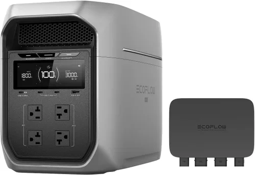 Vista 13 de EF ECOFLOW Estación de energía portátil DELTA 3 Max Plus, batería LiFePO4 de 2048 Wh, generador solar (panel solar opcional), salida máxima de 3000