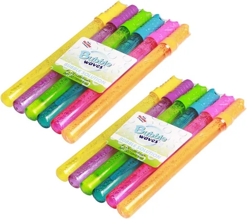 Vista 8 de Paquete de 12 botellas de burbujas grandes, solución de burbujas de 4 onzas, juguete novedoso de verano, recuerdo de fiesta de actividades, juego