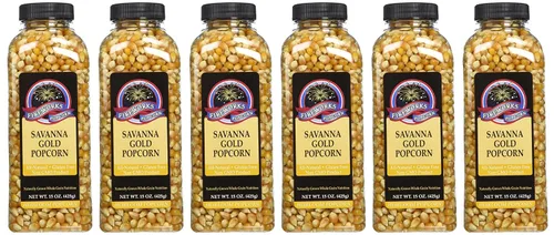 Vista 3 de Fireworks Popcorn Savanna Gold Palomitas de maíz, botellas de 15 onzas (paquete de 6)