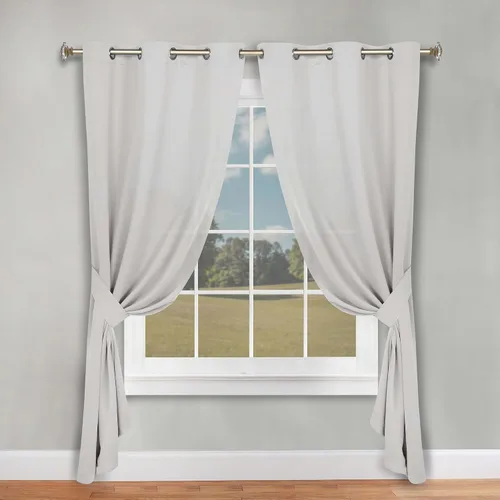 Vista 114 de Superior Blackout Curtains, Room Darkening, Bedroom, Drapes, Kitchen, Living Room Window Accents, Sun Blocking, Thermal, 2 Pack, Solid Blackout