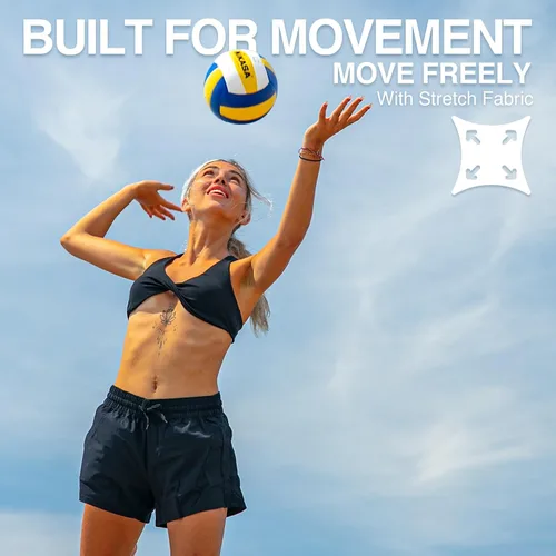 Vista 4 de Kanu Surf - Pantalón corto ajustado Darren para mujer, FPS 50+ para natación activa y ejercicio