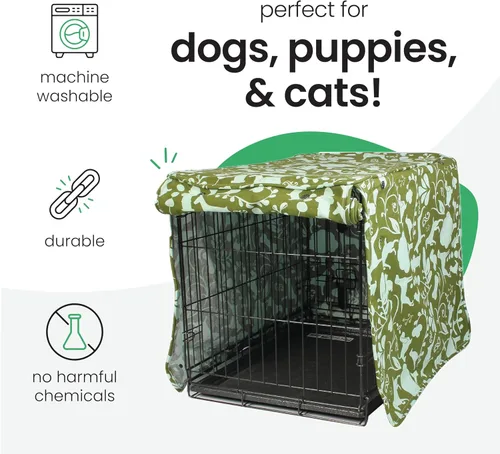 Vista 3 de Molly Mutt cubierta para jaula de perro, cubierta para perro, cubierta para jaulas de perro, cubiertas para jaulas de perro, crea una jaula de perro