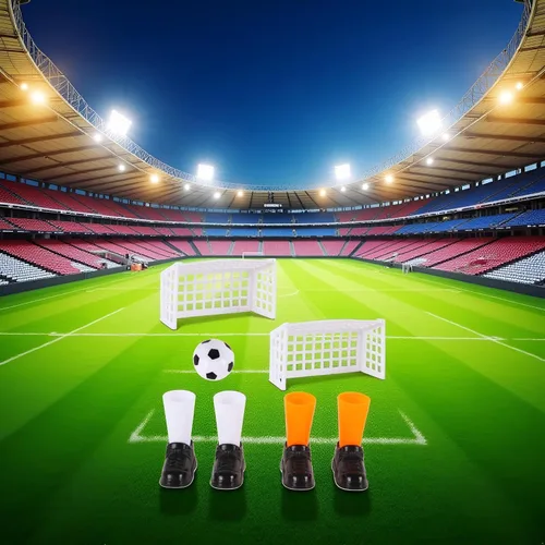 Vista 6 de Juego de fútbol de dedo con dos objetivos para los fanáticos regalos de fiesta del club - Productos de fútbol, juegos de fútbol