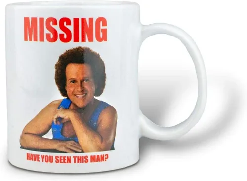 Vista 2 de Disfraz de Richard Simmons - Taza de Richard Simmons Have You Seen This Man 11 onzas