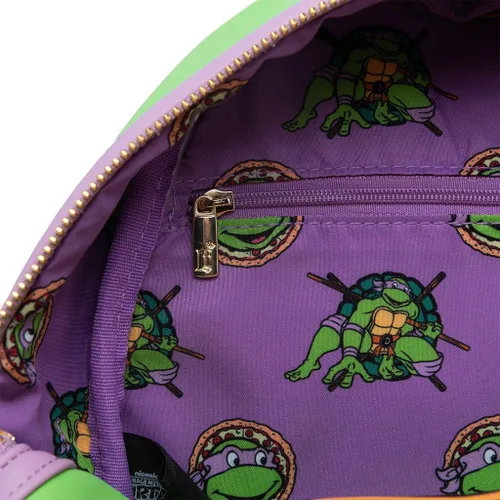 Vista 6 de Loungefly Nickelodeon TMNT Donatello Cosplay - Mochila para mujer, Varios colores, Tmntbk0006