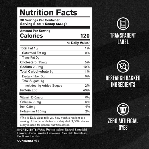 Vista 5 de Jacked Factory Auténtico polvo aislado de proteína de suero ISO, bajo en carbohidratos, proteína de construcción muscular sin OMG sin rellenos