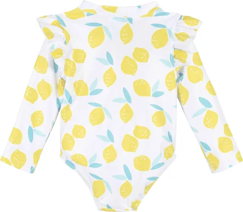 Vista 2 de Gerber Traje de baño de una pieza de manga larga para niñas pequeñas