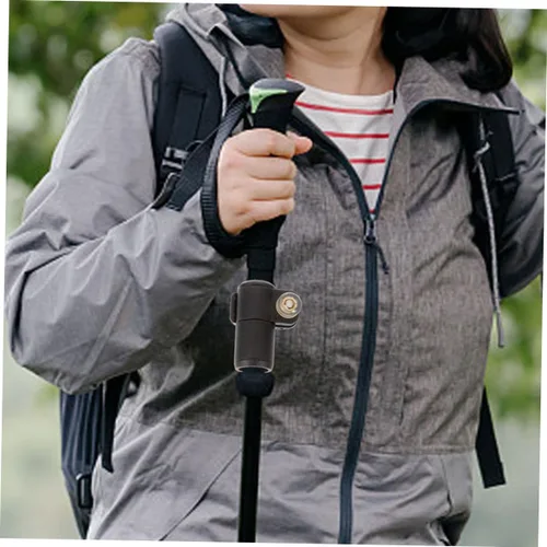 Vista 4 de BESPORTBLE Trekking Pole External Lock Clip Easy Installation Fastener for Walking Sticks Climbing Poles Compatible with Various Brands Non Slip