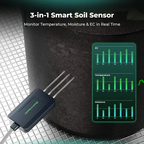 Vista 7 de MARS HYDRO Luces LED de cultivo estilo barra plegable FC-E1000W 2024 para plantas de interior y kit de sensor inteligente iHub-Pro y sensor
