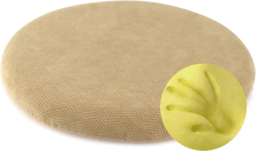 Vista 14 de Sigmat Cojín de asiento de espuma viscoelástica antideslizante suave cojín redondo para silla de 13 pulgadas, color negro