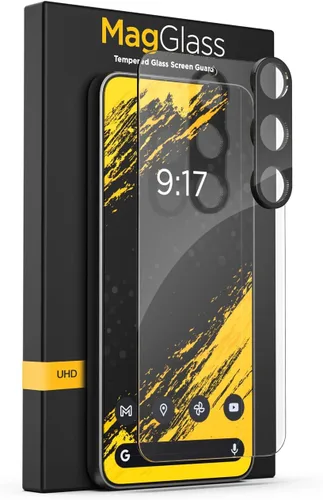 Vista 6 de magglass Protector de pantalla mate para Samsung Galaxy S24 y Galaxy S25, vidrio templado antirreflejos con fácil aplicador (6.2")