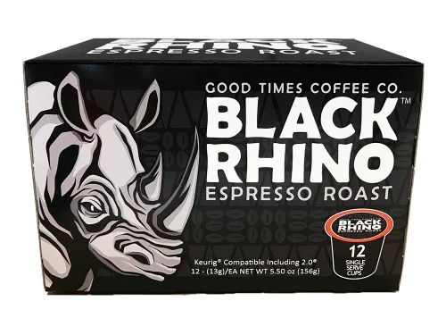 Vista 7 de Black Rhino Espresso Roast - Tazas individuales para cafeteras Keurig K-Cup, 72