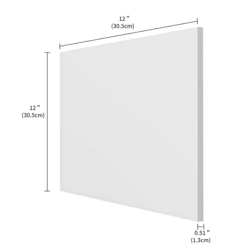 Vista 2 de Láminas de plexiglás de 1/2 pulgada de espesor (13 mm), 30 cm x 30 cm, lámina de acrílico fundido para proyectos de bricolaje, fácil de cortar