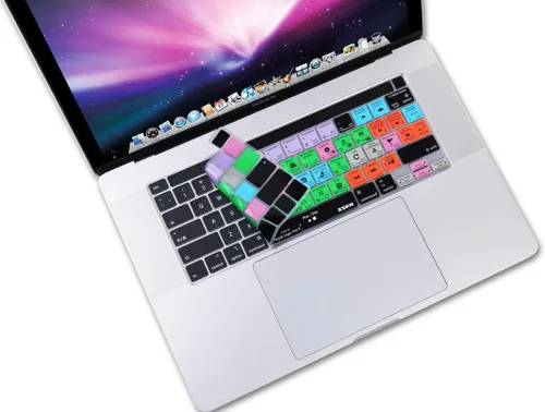 Vista 4 de XSKN Logic Pro X English QWERTY Layout - Funda de teclado de silicona para MacBook Pro 2019 de 16 pulgadas A2141 2020 nueva MacBook Pro de 13.3