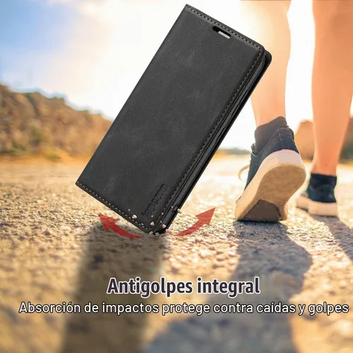Vista 6 de japezop Compatible con Samsung Galaxy S23 5G - Funda tipo cartera con bloqueo RFID, tarjetero y función atril magnético, funda de piel con tapa