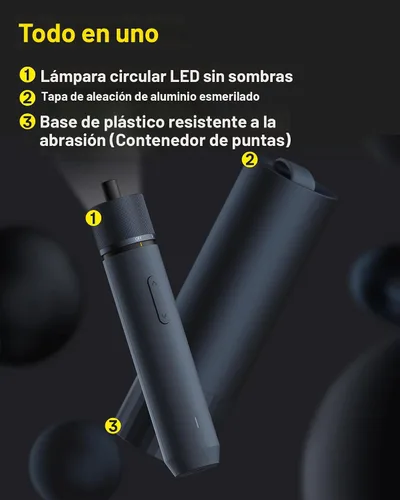Vista 6 de HOTO Destornillador eléctrico recargable, juego de destornilladores inalámbricos de 3.6 V USB-C, brocas hexagonales de 1/4 pulgadas, 3 ajustes