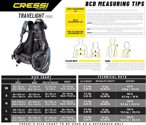 Vista 7 de Cressi Travellight BCD para mujer