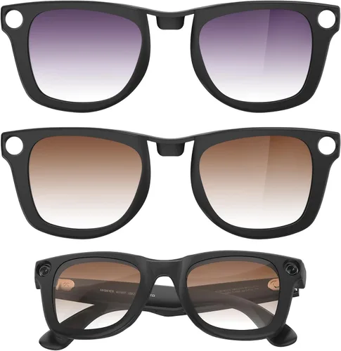 Vista 12 de HiBloks Transition/Gradient Polarized Clip-On Lens for RayBan Meta Wayfarer UV Protection Clip-On Lenses Matte/Shiny Accessories for Ray-Ban Meta