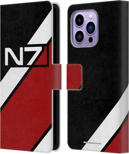 Vista 73 de Head Case Designs Funda de piel con licencia oficial de EA Bioware Mass Effect Cerberus Logo Graphics tipo cartera compatible con Apple iPhone 11