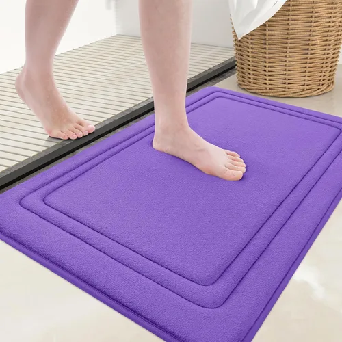 Vista 67 de Grandaily Alfombra de Baño de Espuma Viscoelástica 24x16, Ultra Suave, Antideslizante y Absorbente, Alfombras de Baño Lavables a Máquina y Secables