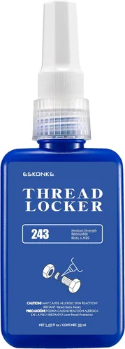 Vista 8 de ESKONKE Paquete de 3 Fijador de Roscas Azul 243 + Rojo 271 Removible y Permanente de Bloqueo 5.07 Fl oz Tuercas y Pernos Sellador de Roscas y Cierre