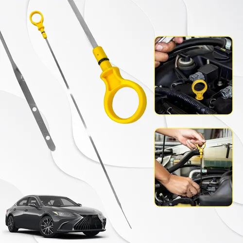 Vista 5 de Varilla medidora de aceite de motor de reemplazo CJ5Z-6750-A para verificar el aceite Compatible con Ford 2.0L Escape Edge Explorer Focus Fusion