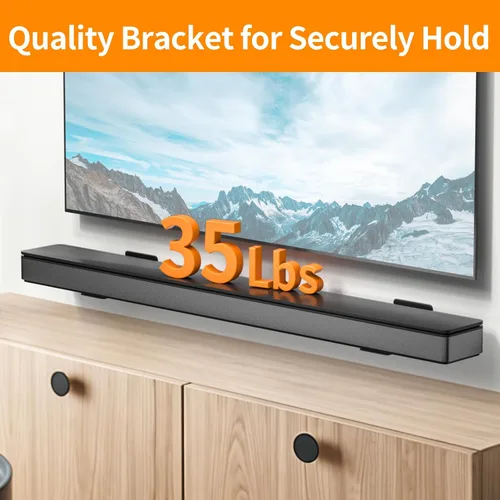 Vista 5 de tiebutie Soporte de pared para barra de sonido Bose WB-300 SoundTouch 300 300/500/550/600/700/900/950 Smart Ultra con kit de herramientas, soporte