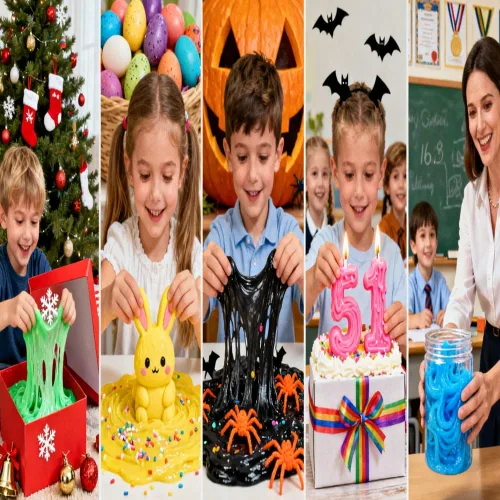 Vista 5 de Paquete de 24 slime de mantequilla para niños, recuerdos de fiesta, rellenos de bolsas de golosinas, juguete para ansiedad, rellenos de calcetines