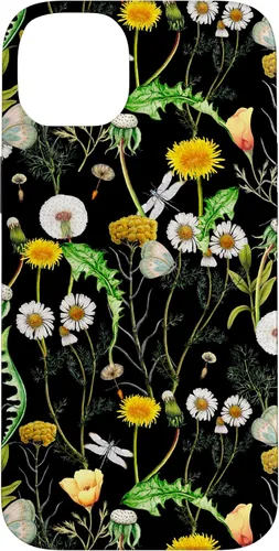 Vista 15 de iPhone 11 Pro Wildflowers Botanical Daisy Flores Dandelion Libélula Estuche de regalo