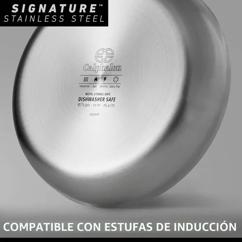 Vista 6 de Calphalon Juego de 10 unidades de cocina, antiadherentes, anodizadas, resistentes., Plateado