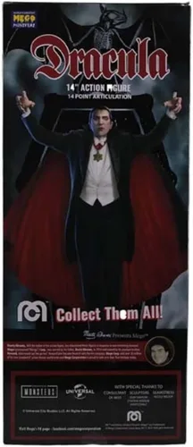 Vista 2 de Mego Corp Horror Wave 13 - Figura de acción Drácula de 14 pulgadas - Edición limitada (62824)