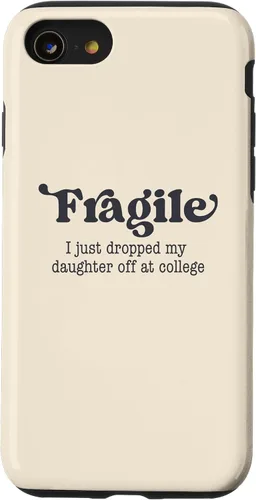 Vista 18 de Frágil - Carcasa para iPhone 16 con texto en inglés "I Just Ddrops My Daughter Off at College Parents
