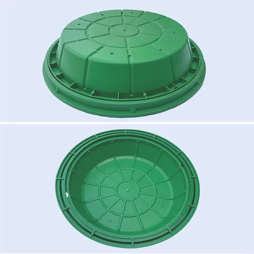 Vista 4 de Cubierta de boca de plástico con tapa extraíble, tapa y base de tanque séptico empotrada, cubierta de cámara de inspección de alcantarillado