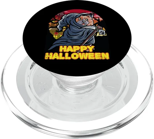 Vista 7 de Chow Chow Happy Halloween Costume Grim Reaper PopSockets Standard PopGrip